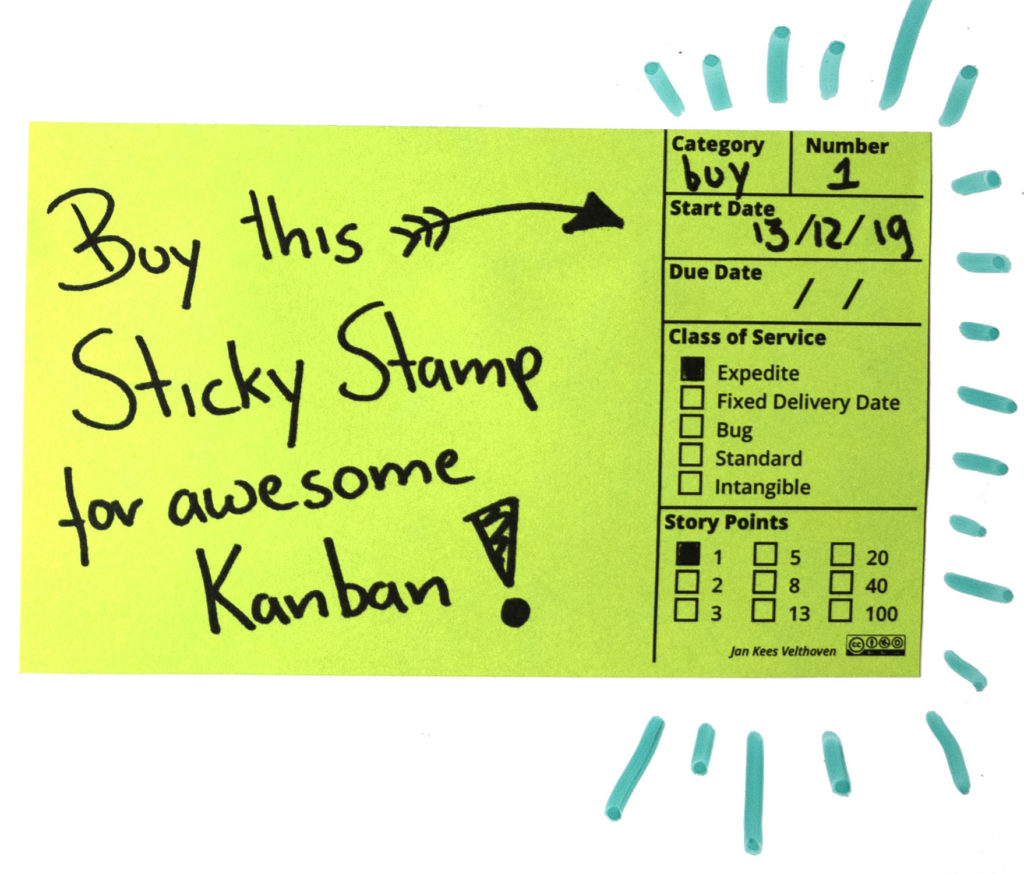 Kanban Sticky Stamp